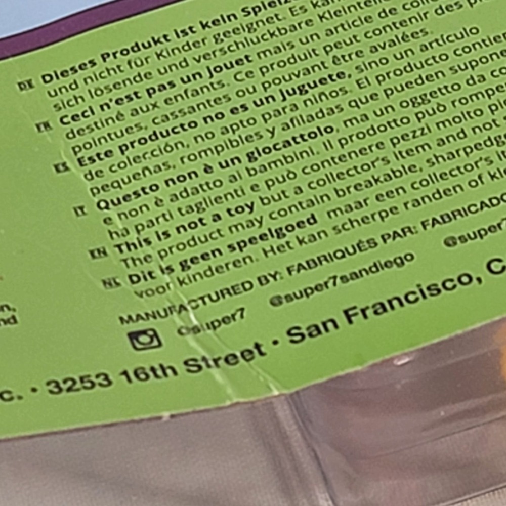 TMNT ReAction Heavy Metal‎ Raph Figure Super7 Nickelodeon 2022 Damaged Card - Picture 4 of 7